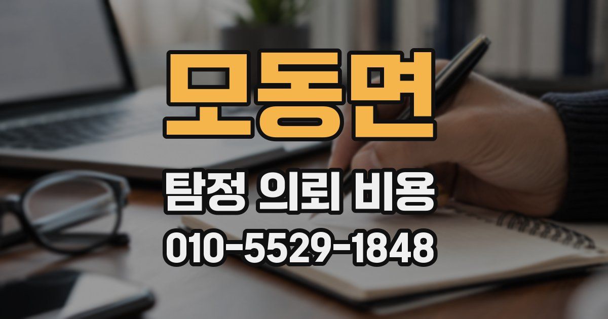 모동면 탐정 의뢰 비용