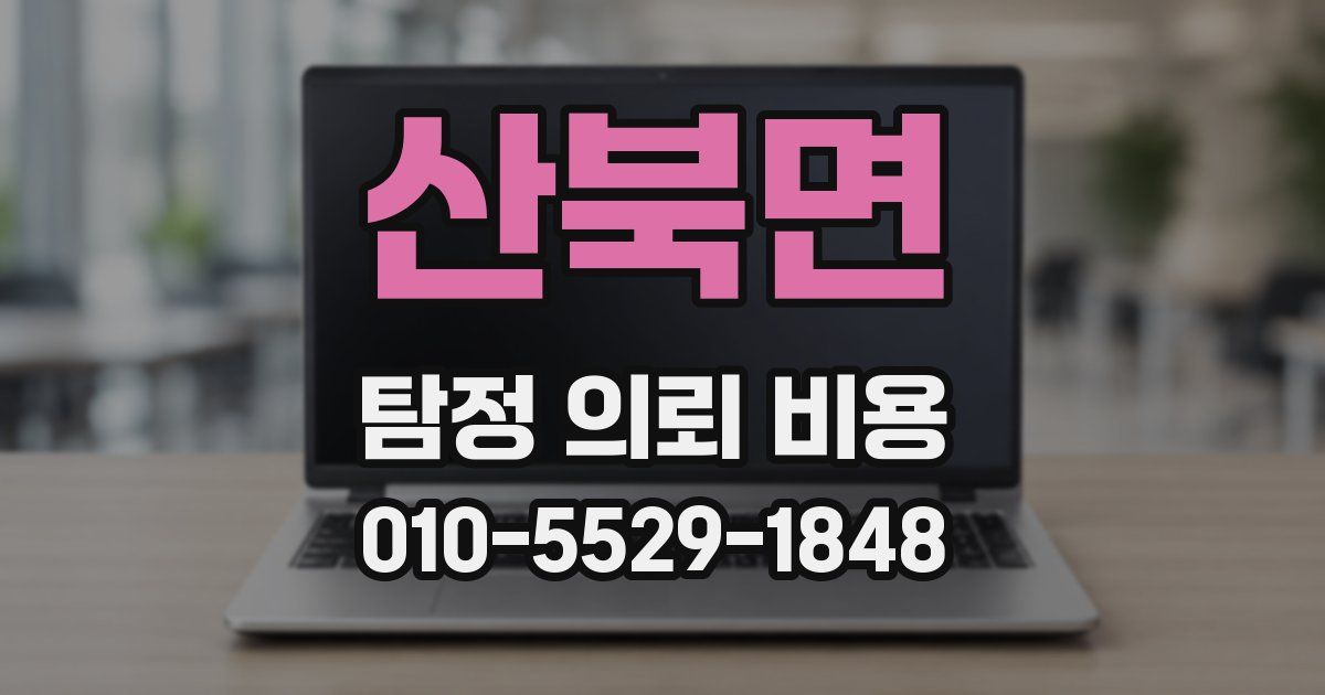 산북면 탐정 의뢰 비용