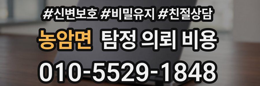 농암면 탐정 의뢰 비용