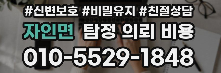 자인면 탐정 의뢰 비용