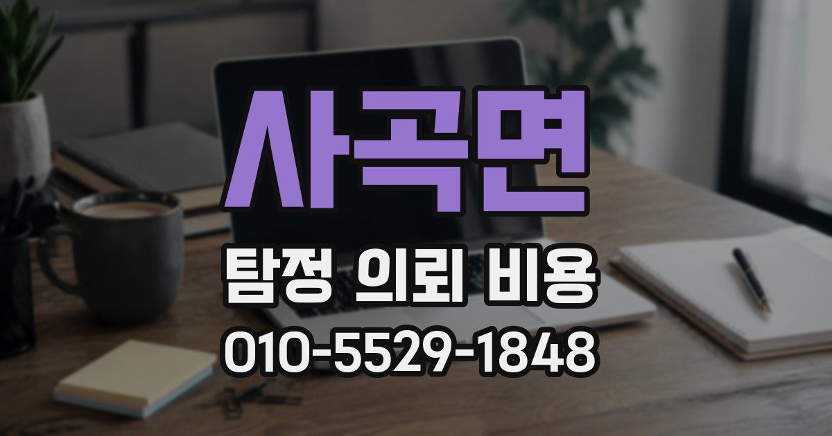 사곡면 탐정 의뢰 비용