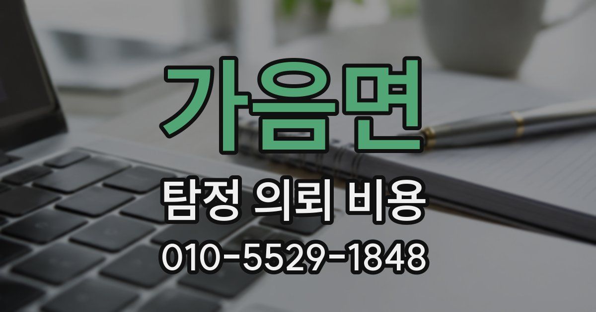 가음면 탐정 의뢰 비용