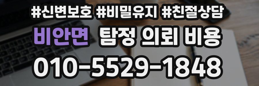비안면 탐정 의뢰 비용