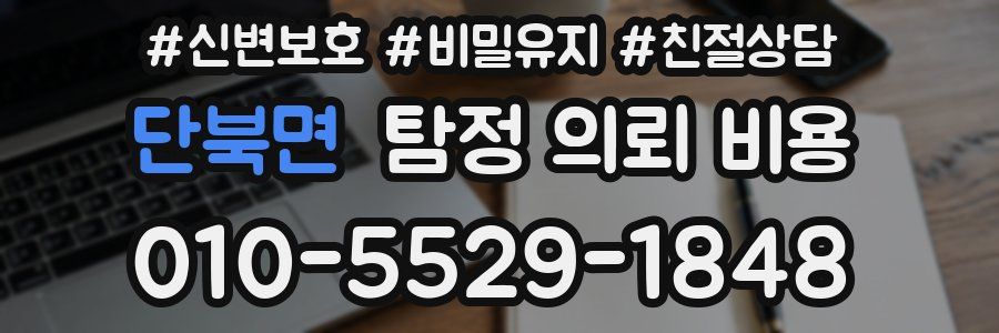 단북면 탐정 의뢰 비용