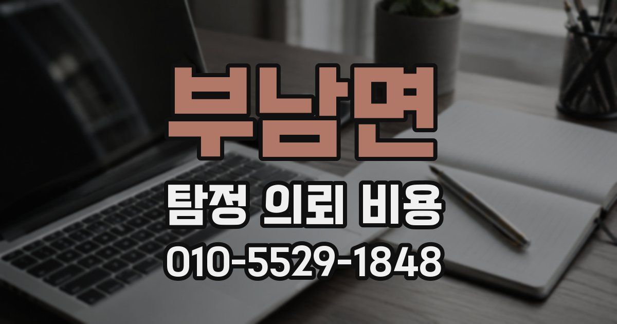 부남면 탐정 의뢰 비용