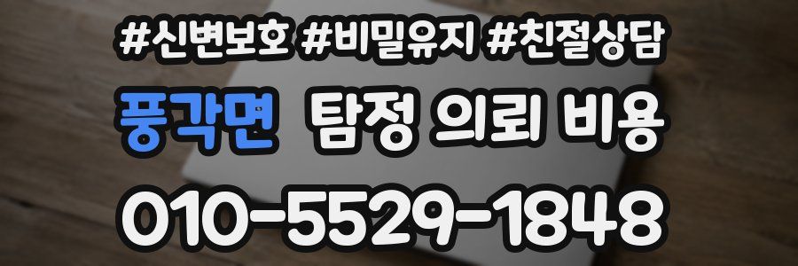 풍각면 탐정 의뢰 비용