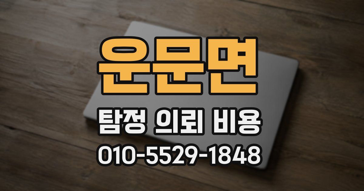 운문면 탐정 의뢰 비용