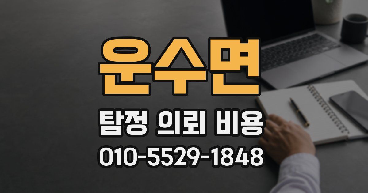 운수면 탐정 의뢰 비용