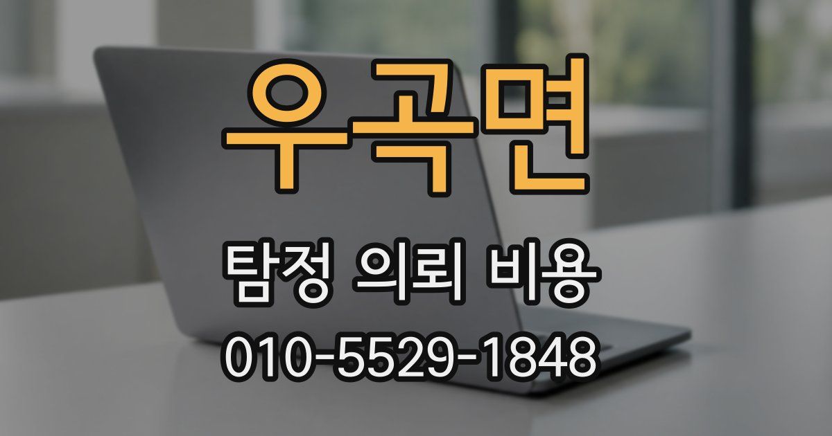 우곡면 탐정 의뢰 비용
