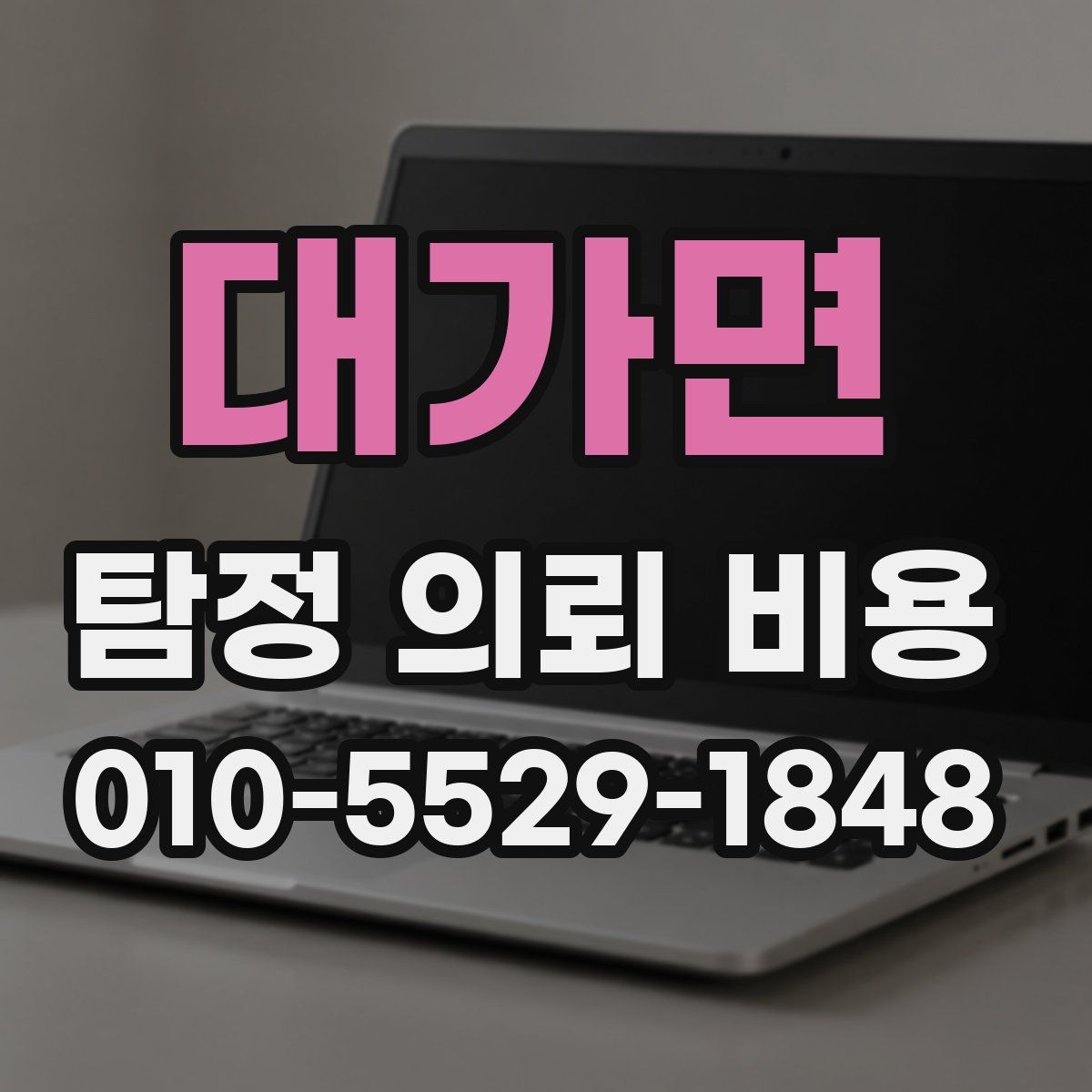 대가면 탐정 의뢰 비용