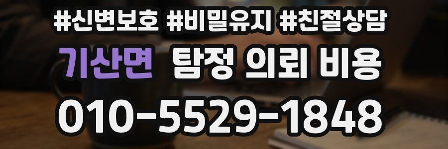 기산면 탐정 의뢰 비용
