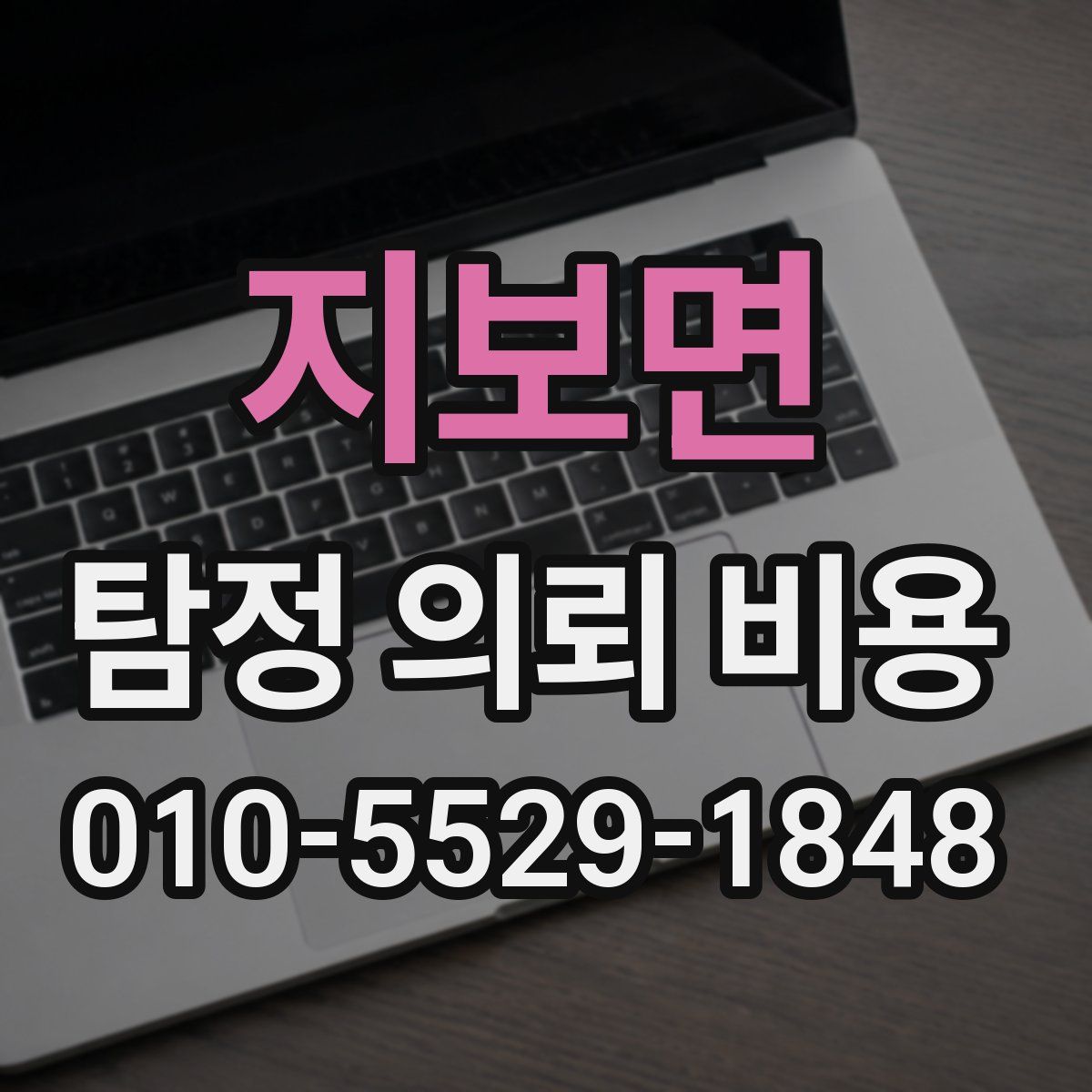 지보면 탐정 의뢰 비용