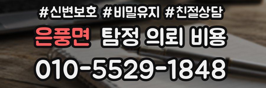 은풍면 탐정 의뢰 비용