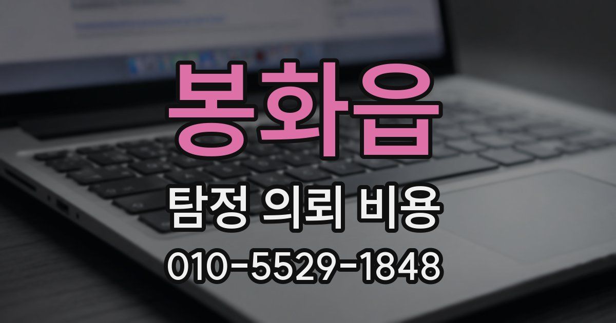 봉화읍 탐정 의뢰 비용