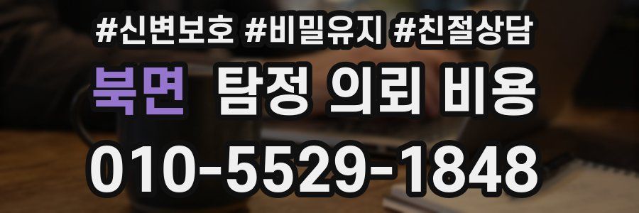 북면 탐정 의뢰 비용