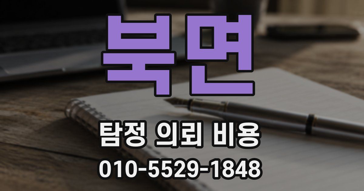 북면 탐정 의뢰 비용