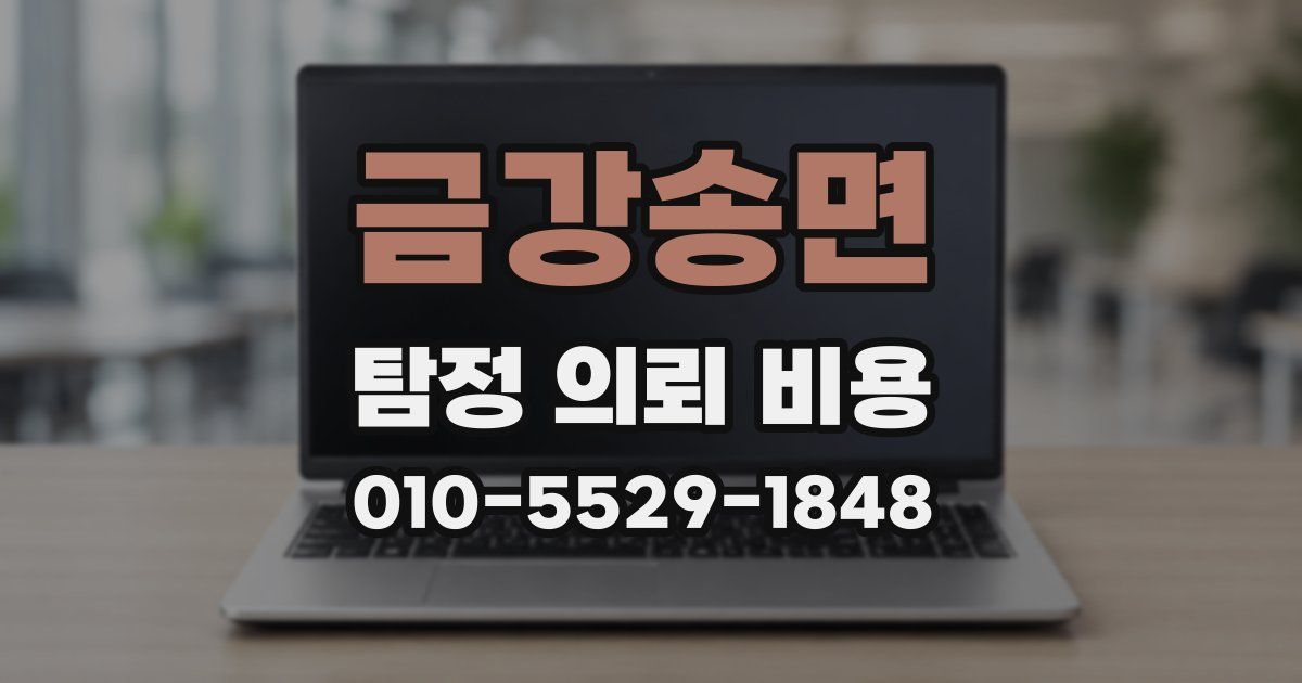 금강송면 탐정 의뢰 비용