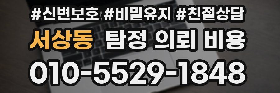 서상동 탐정 의뢰 비용