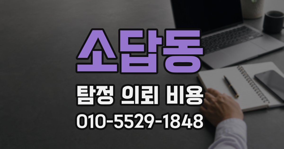 소답동 탐정 의뢰 비용