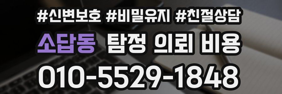 소답동 탐정 의뢰 비용