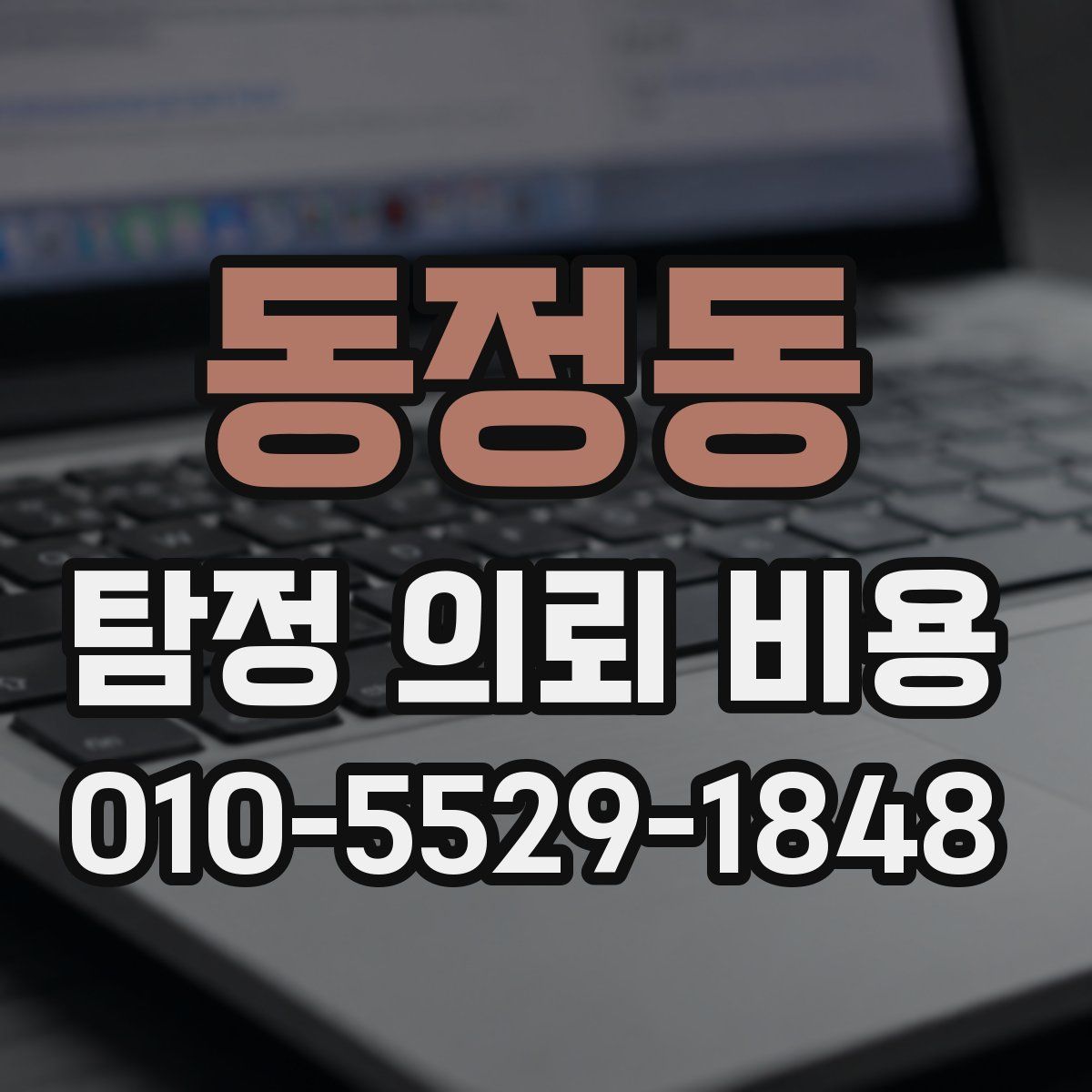 동정동 탐정 의뢰 비용