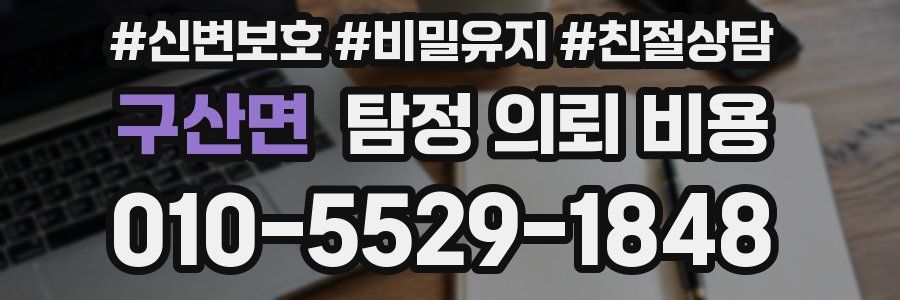 구산면 탐정 의뢰 비용