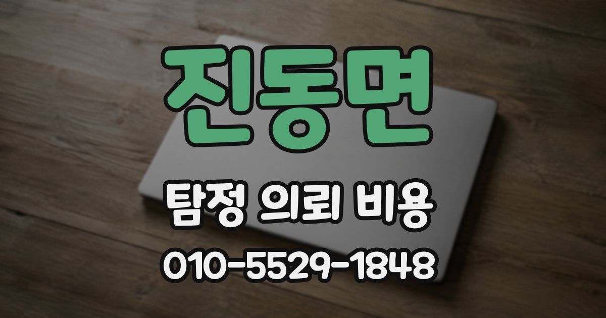 진동면 탐정 의뢰 비용