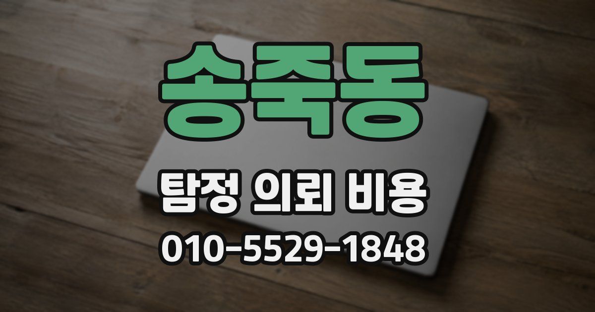 송죽동 탐정 의뢰 비용