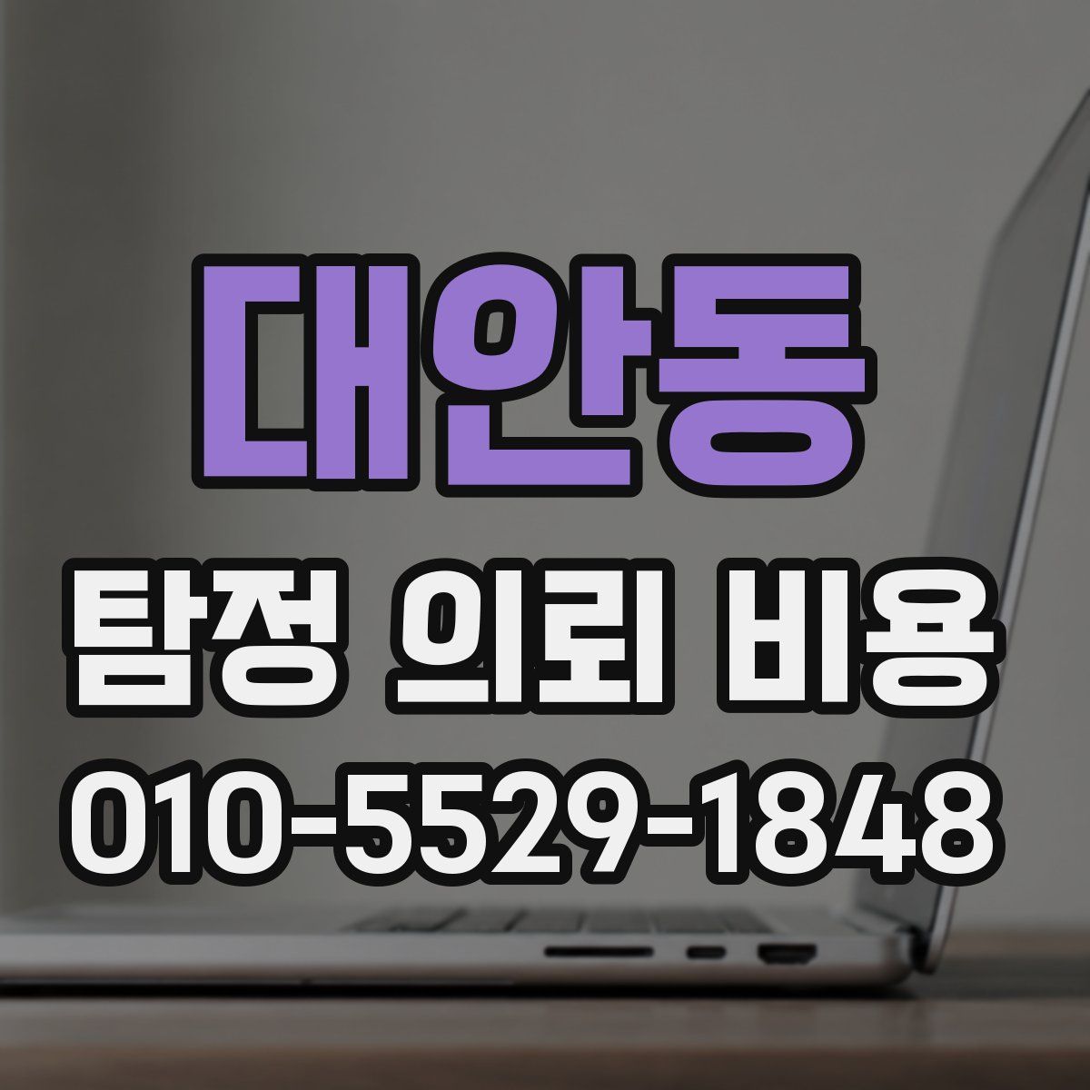 대안동 탐정 의뢰 비용