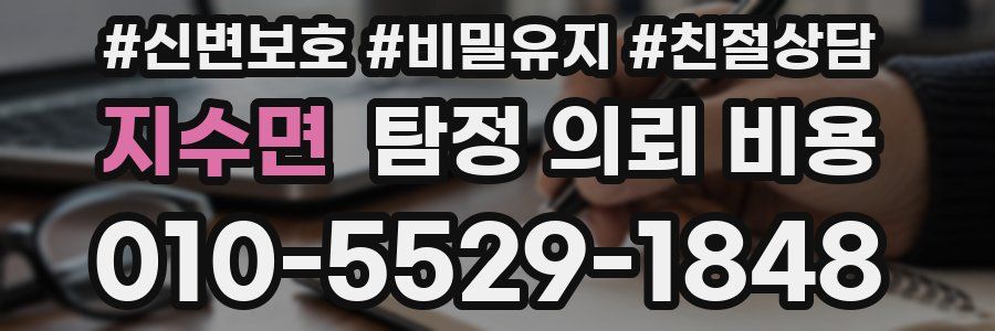 지수면 탐정 의뢰 비용