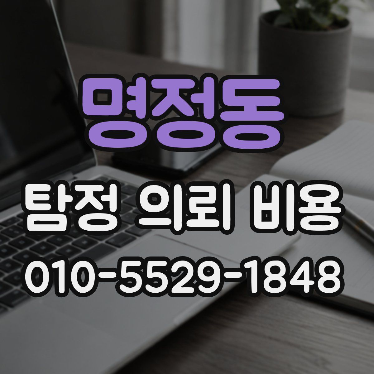 명정동 탐정 의뢰 비용