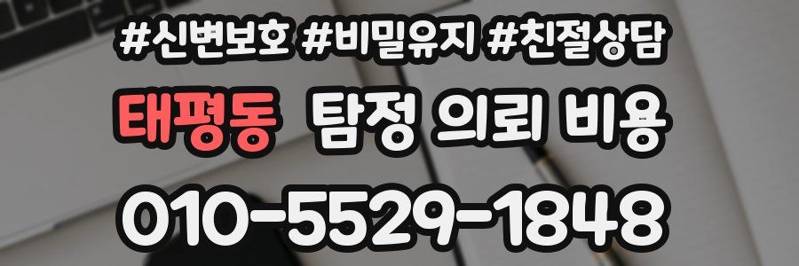 태평동 탐정 의뢰 비용