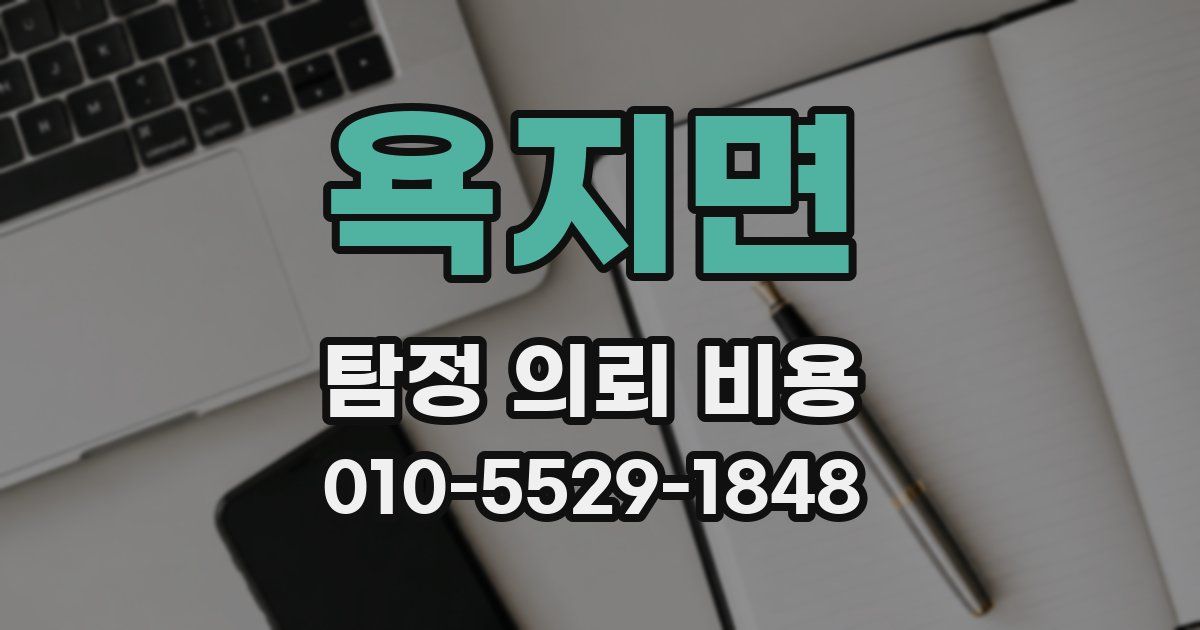 욕지면 탐정 의뢰 비용