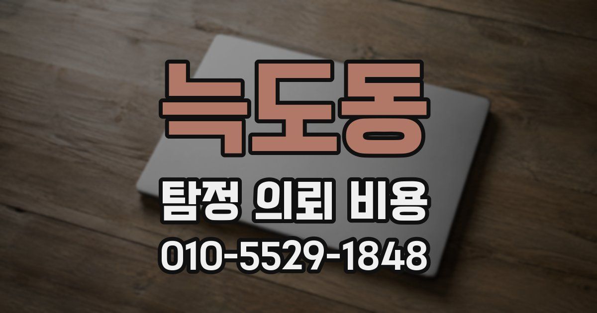 늑도동 탐정 의뢰 비용