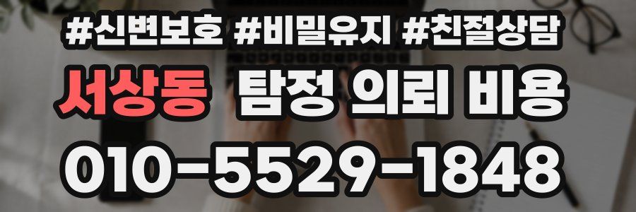 서상동 탐정 의뢰 비용