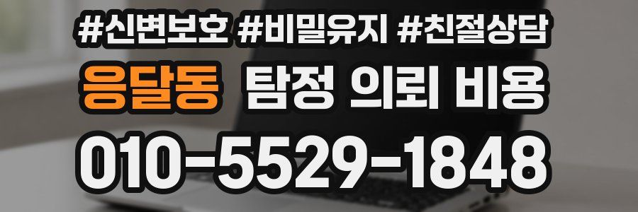 응달동 탐정 의뢰 비용