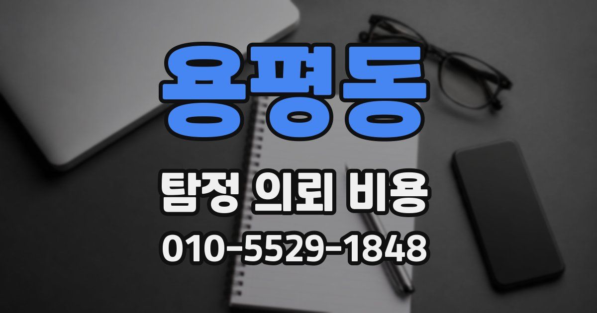 용평동 탐정 의뢰 비용