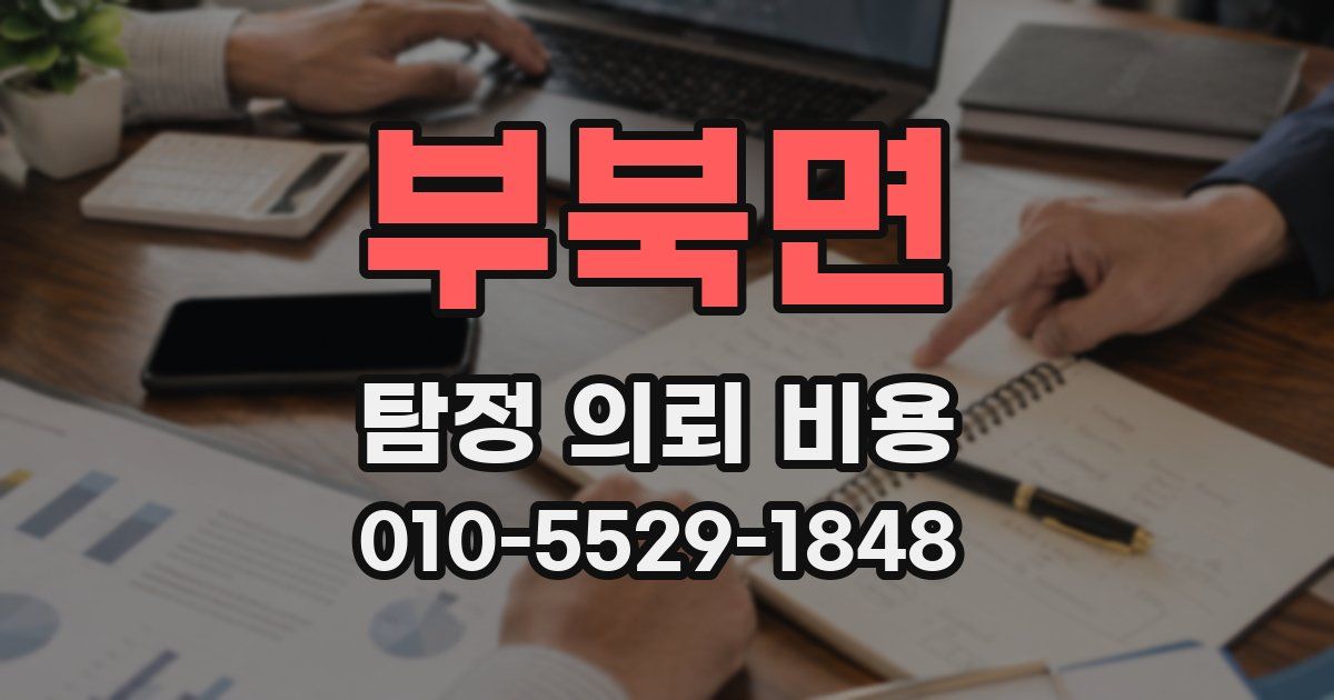 부북면 탐정 의뢰 비용