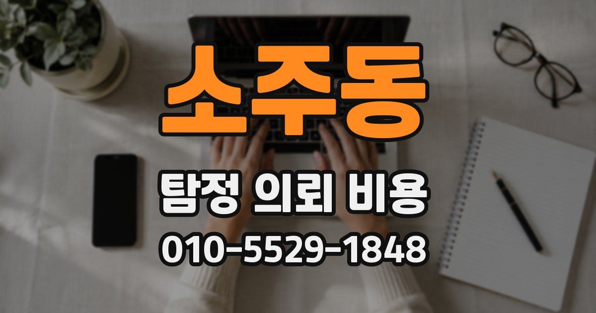 소주동 탐정 의뢰 비용