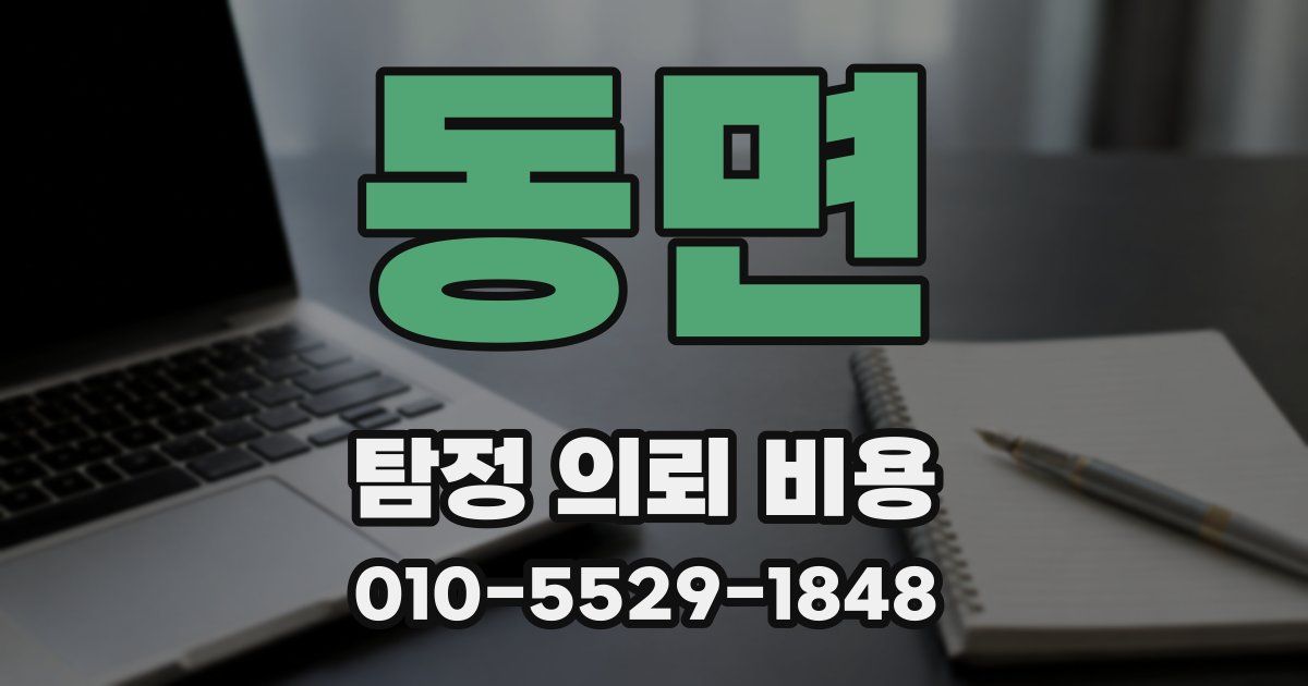 동면 탐정 의뢰 비용