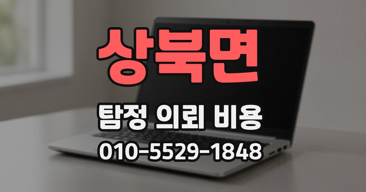 상북면 탐정 의뢰 비용