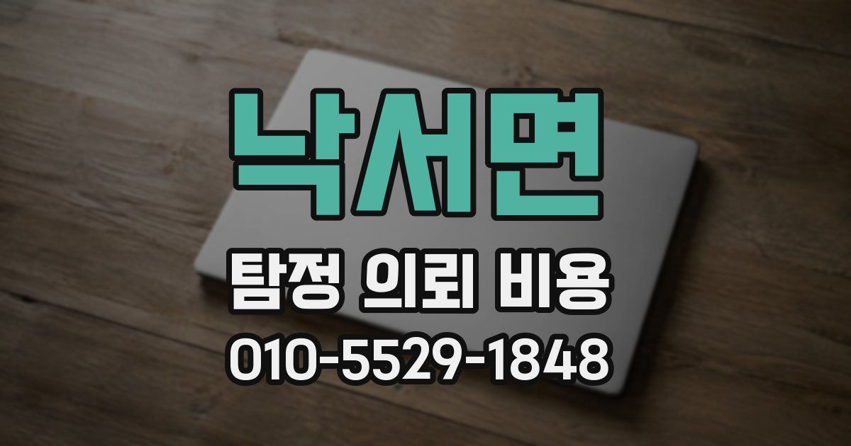 낙서면 탐정 의뢰 비용