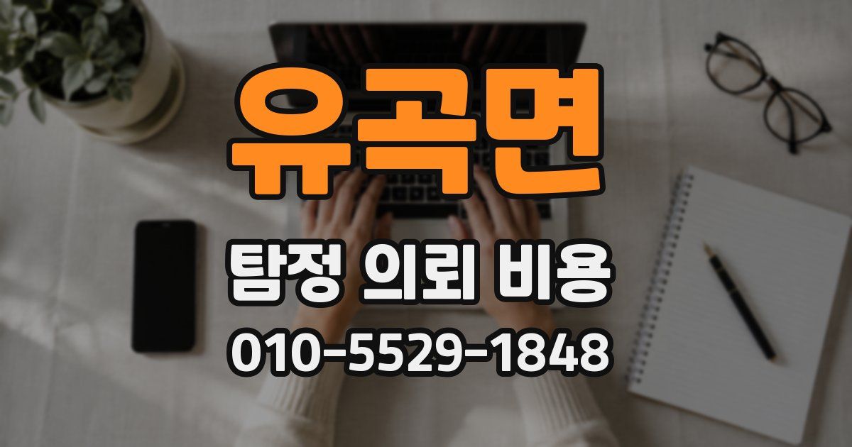 유곡면 탐정 의뢰 비용