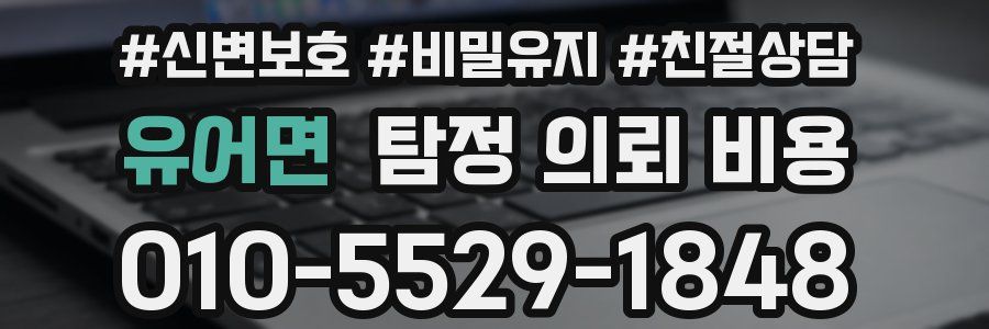 유어면 탐정 의뢰 비용