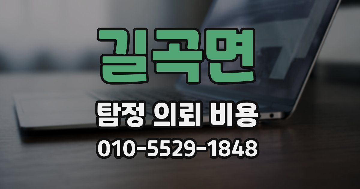 길곡면 탐정 의뢰 비용