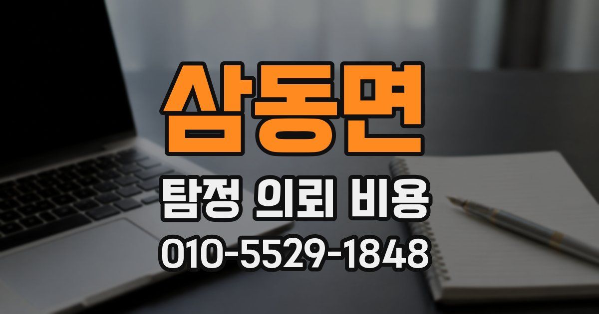 삼동면 탐정 의뢰 비용