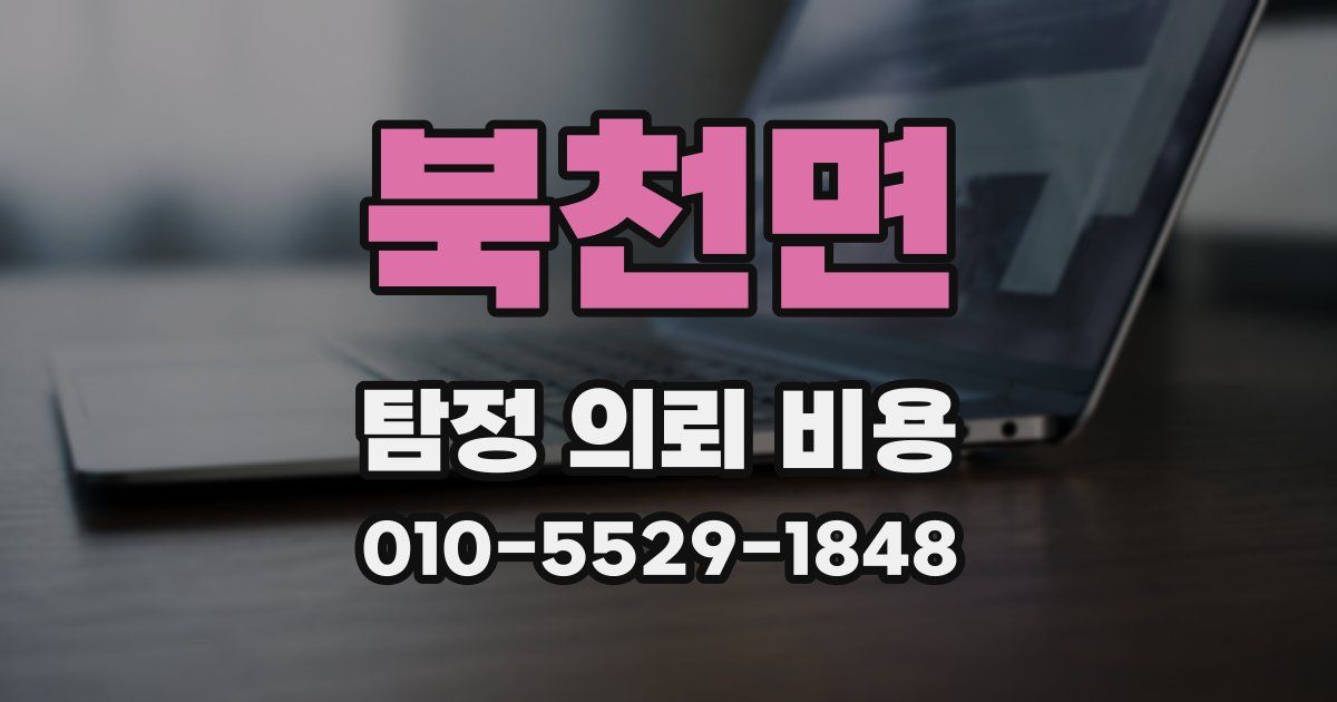 북천면 탐정 의뢰 비용