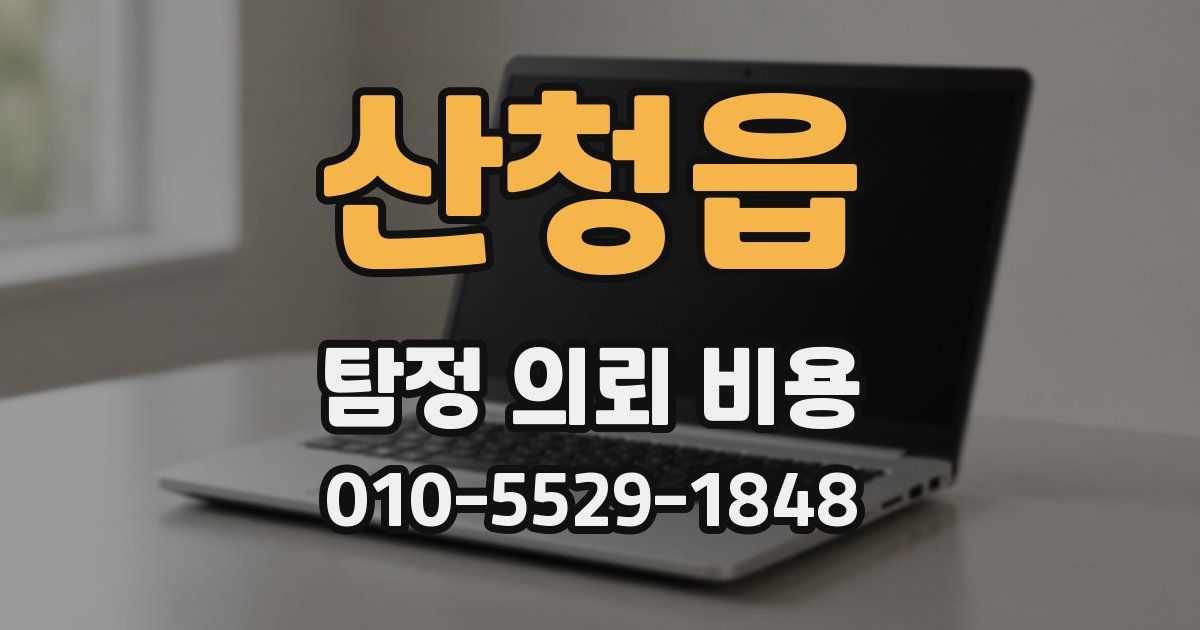 산청읍 탐정 의뢰 비용