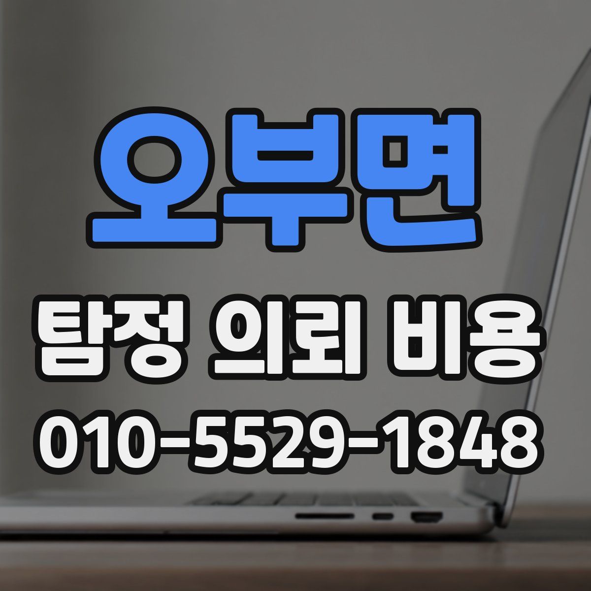 오부면 탐정 의뢰 비용