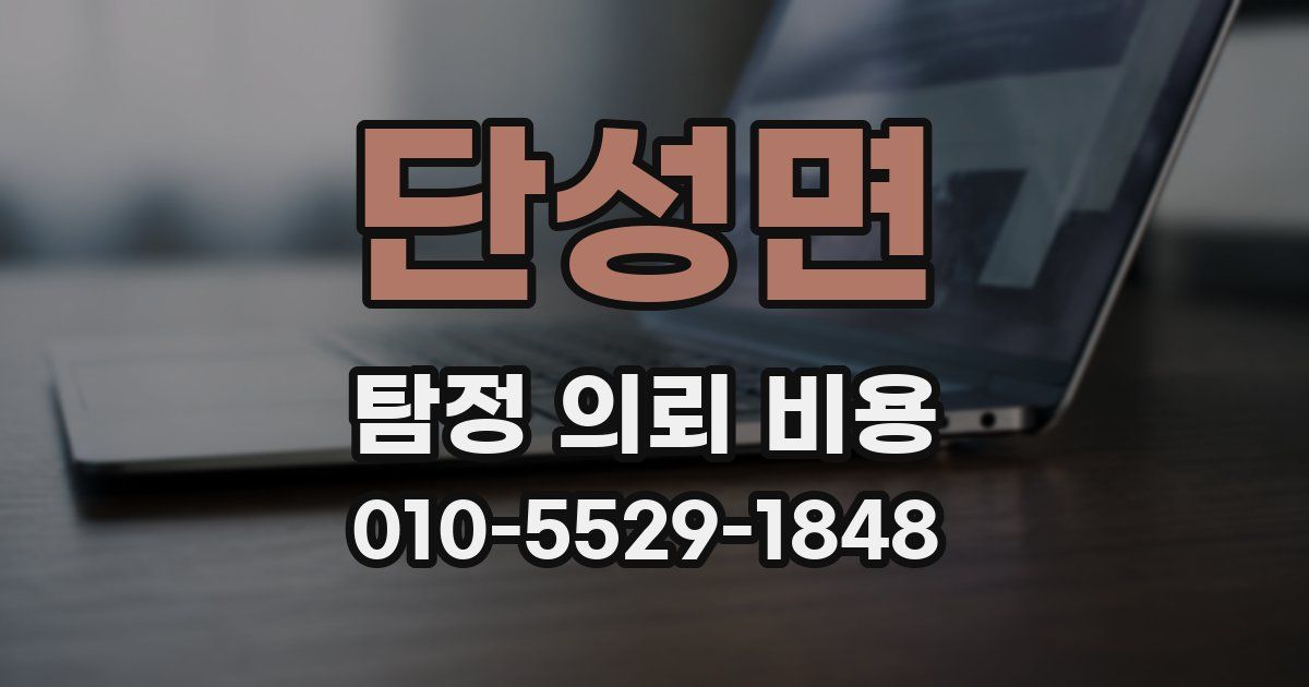 단성면 탐정 의뢰 비용